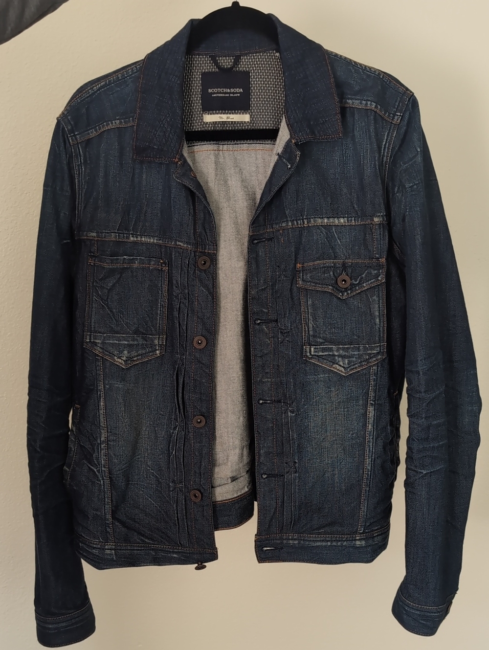 Scotch & Soda Men's Indigo Washed Denim Jacket
